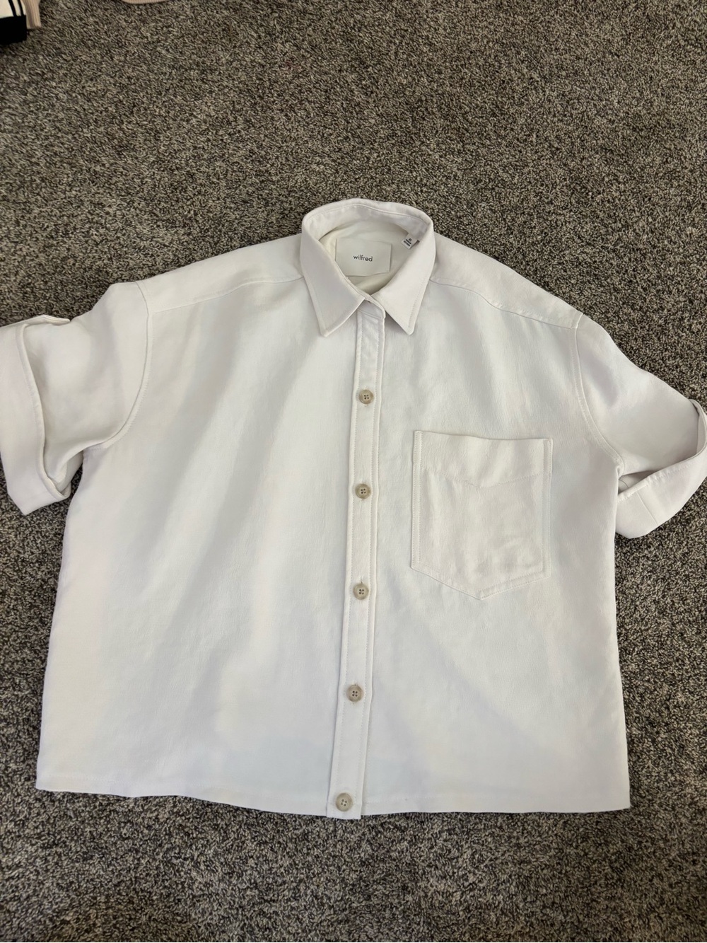 Wilfred White Button-Down Shirt